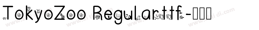 TokyoZoo Regularttf字体转换